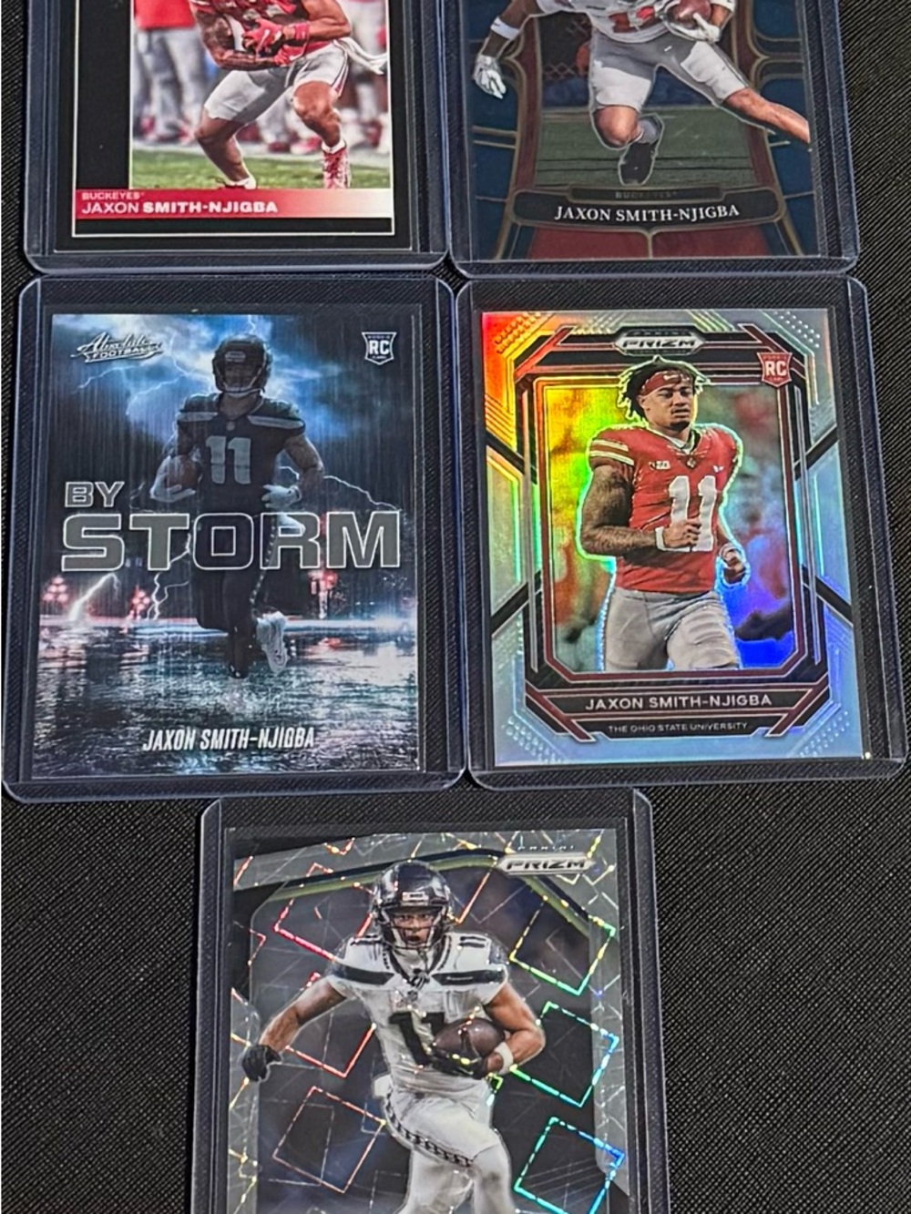 Jaxon Smith-Njigba Rookie Football Card Lot - 10